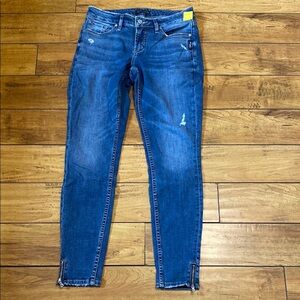 Silver Jeans aiko skinny zip ankles